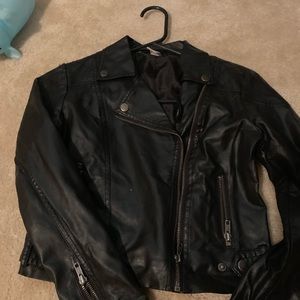 Faux leather jacket
